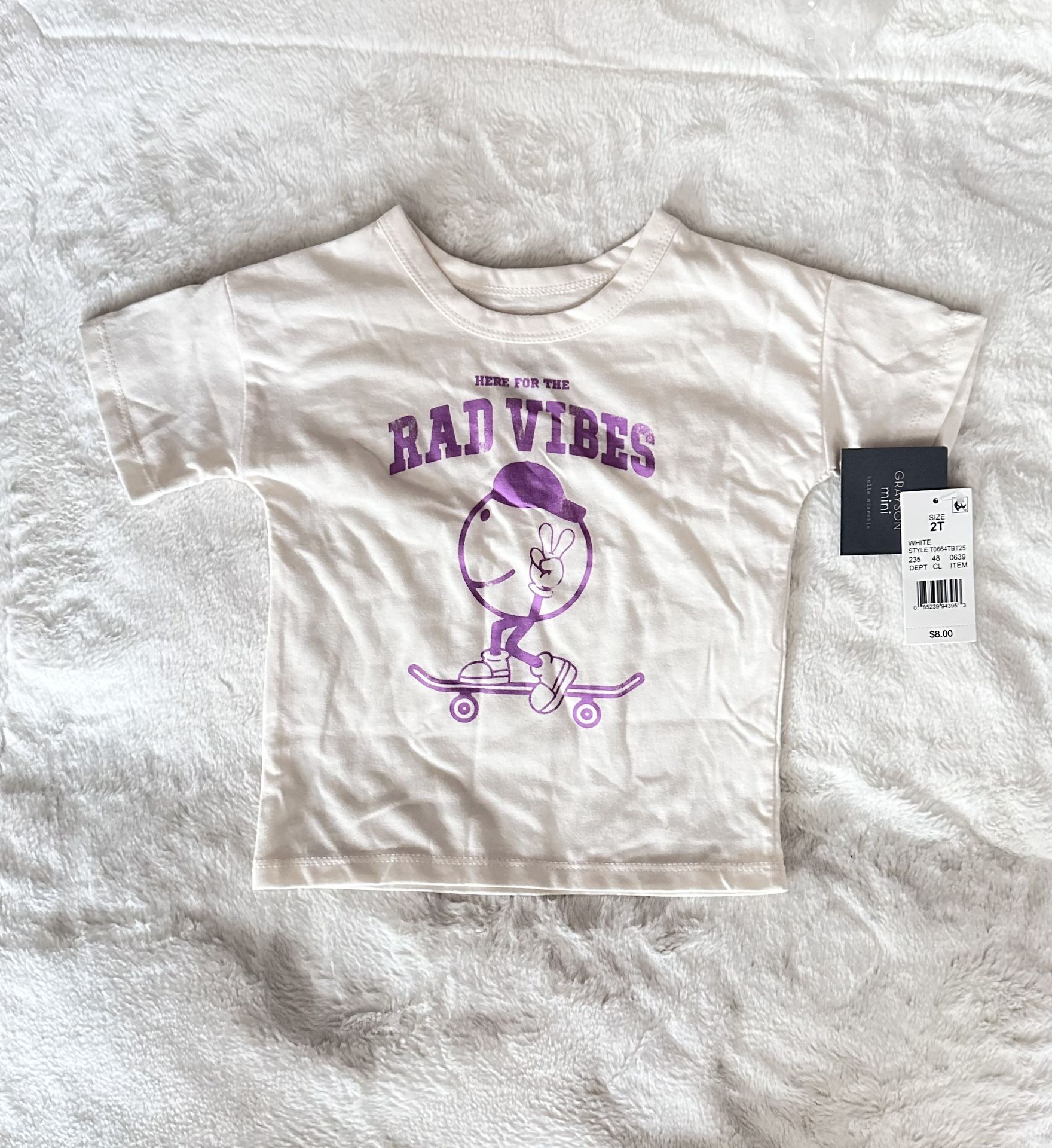 WHITE RAD VIBES T-shirt 2T