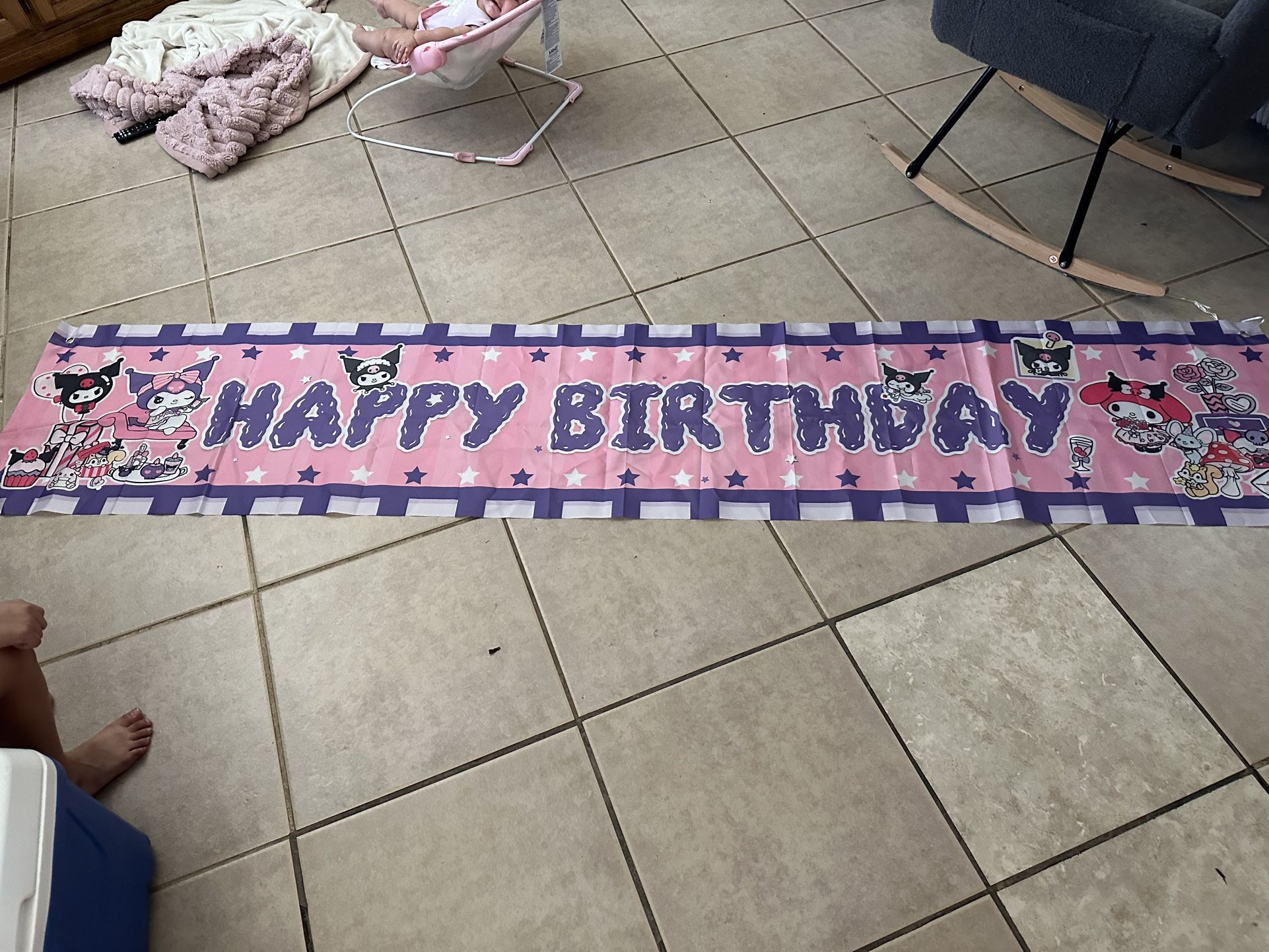 Kuromi And Friends Birthday Banner