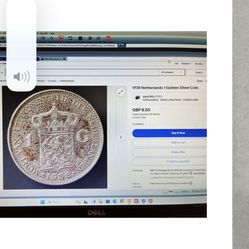 1938 Netherlands 1 Gulden Silver Coin 