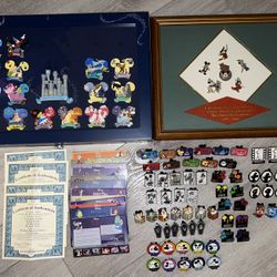 Rare Disney Pins Includes Bradford Exchange Pins And Hidden Mickeys