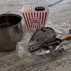 Great Northern Popcorn 83-DT5676 Popcorn Machine, 6 Quart, Silver Stovetop popper Theatre Popcorn New Never Used No Box 📦