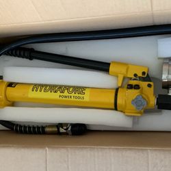 12 Ton Hydraulic Pump With Pressure Gauges (see Description)