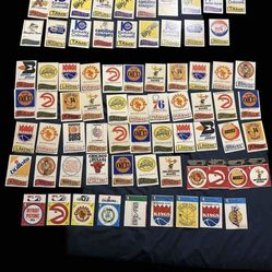 Vintage NBA/ABA Team Sticker Lot 1969 (70) Topps 1970s Fleer