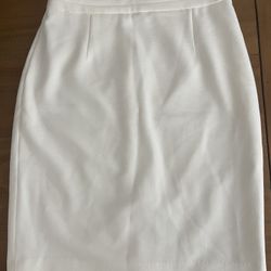 Womens White House Black Market Suiting Pencil Skirt White Size 2
