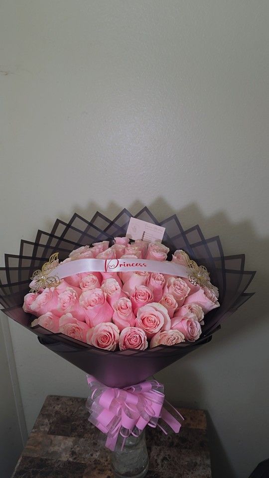 Pink Roses Bouquet