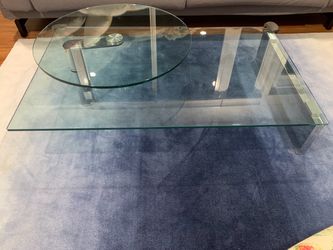 Glass coffee table