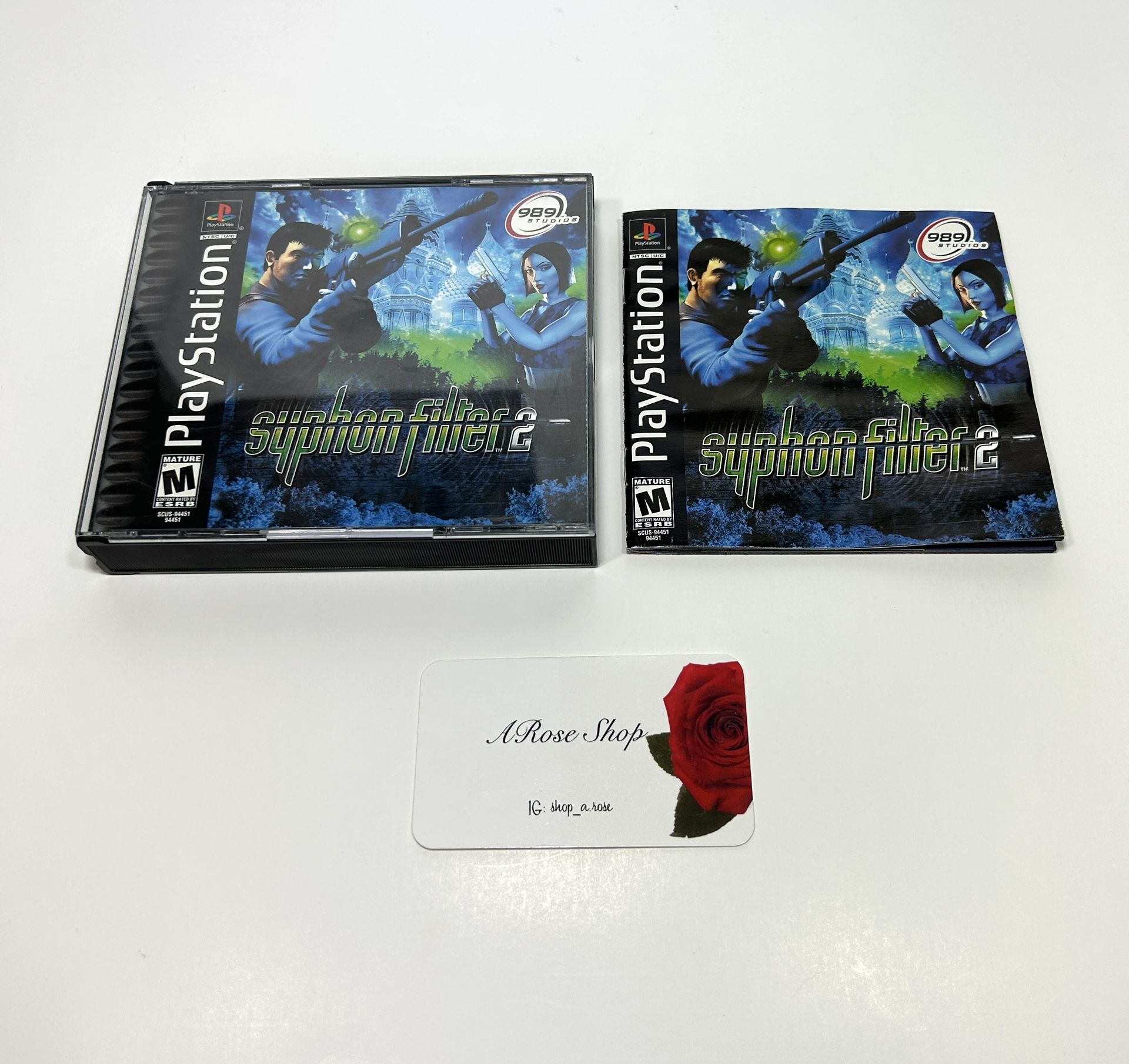 Sony Playstation 1 Syphon Filter 2 Complete With Manual Video Game