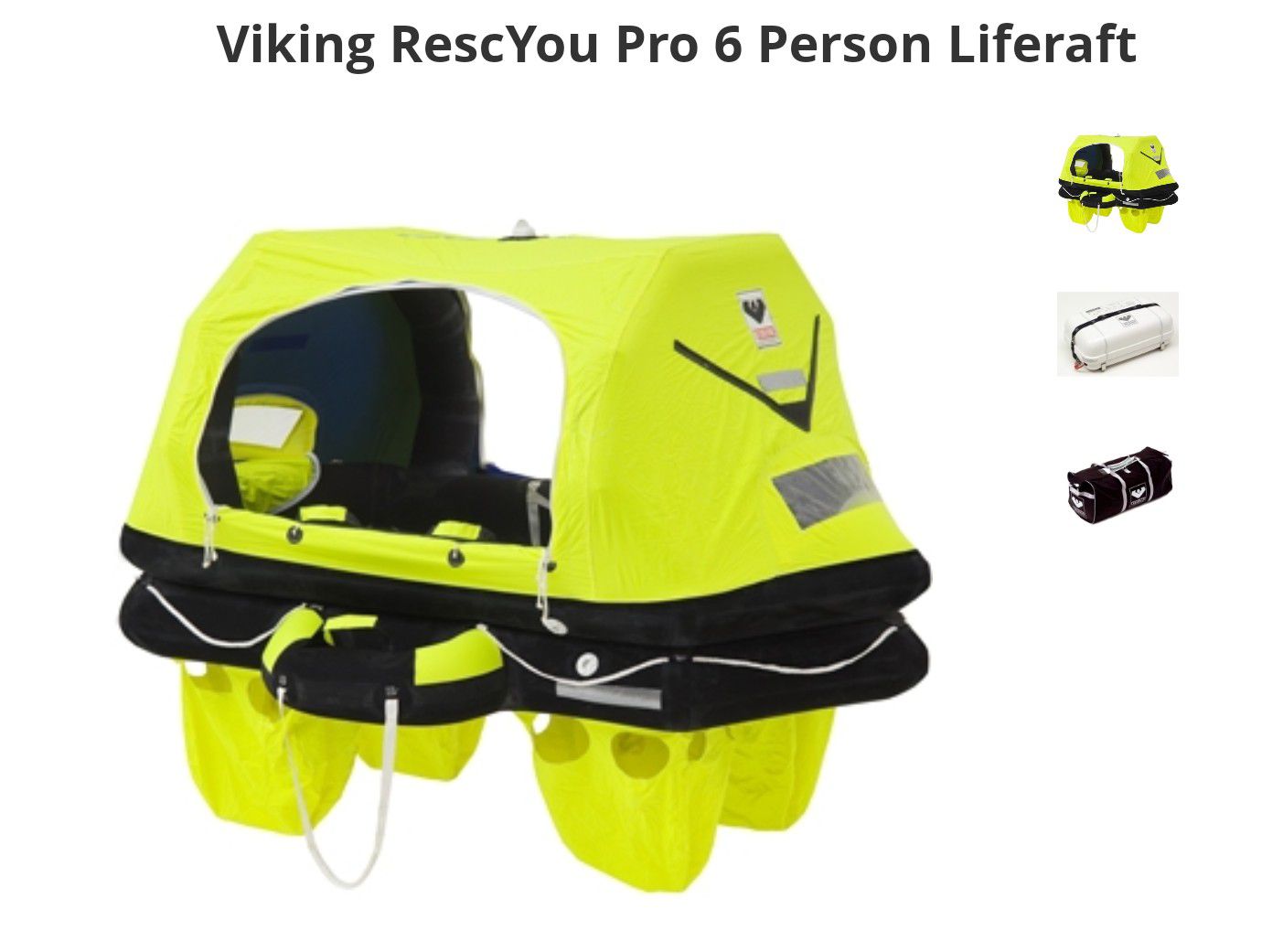 6 person inflatable life raft