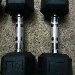 10lb Pound Dumbells Weights Set