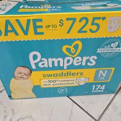Newborn Pampers (Qty: 174)