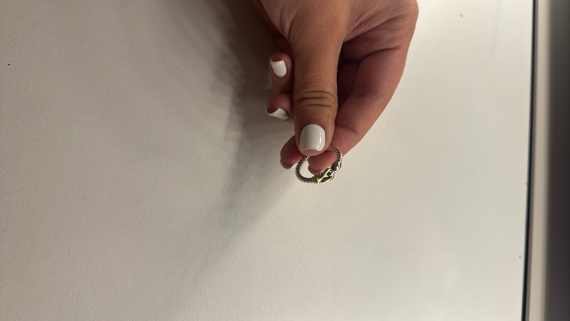 David Yurman Sterling Silver Petite Buckle Ring