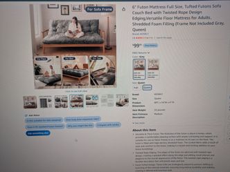 Futon 6 inches queen