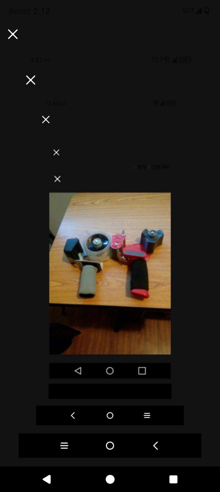 2 Tape Dispenser & 1 Roll of Tape