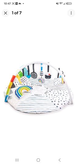 Sassy Stages STEM Developmental Play Gym, Sensory Tummy Time Activity Play Mat