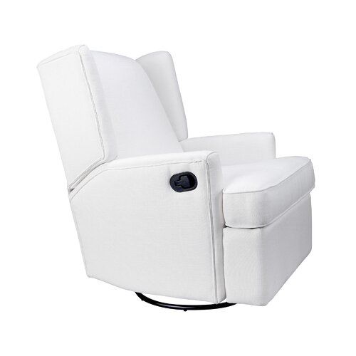 Second Story Home Hemingway Wingback Recliner- White