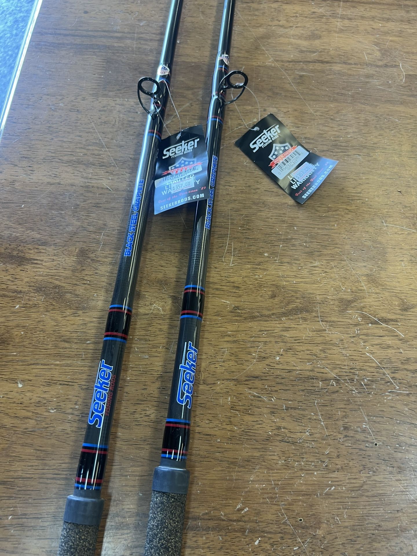 Seeker Black Steel G270-8H Fishing Rod