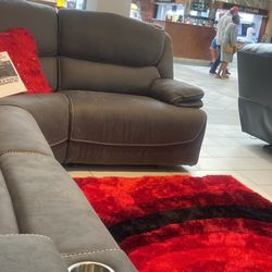 OVERSIZED RECLINING TALL SECTIONAL! WE SELL FOR LESS! 