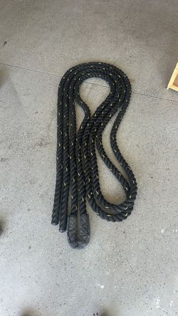 Battle Rope Black 36 ft long 1.5 inch thick