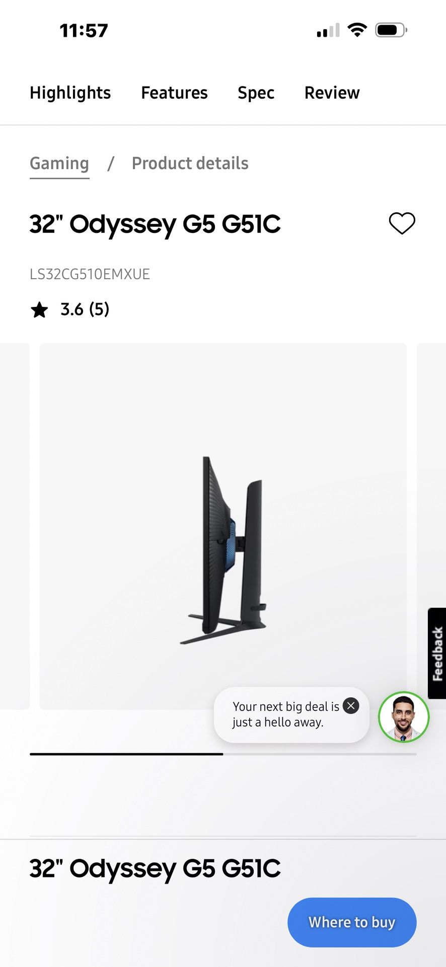 Samsung Monitor Gaming Hd 180 Hertz Free Desk