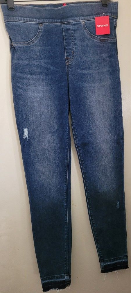SPANX Distressed Ankle Skinny Denim Legging 20203R Medium Wash (Size Small) ***SEE OTHER POSTS***