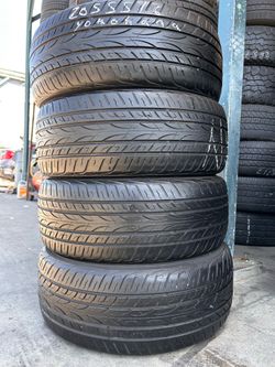 Vendo 4 llantas usadas 205/55R16 Marca YOKOHAMA