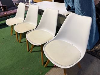 4 White Chairs