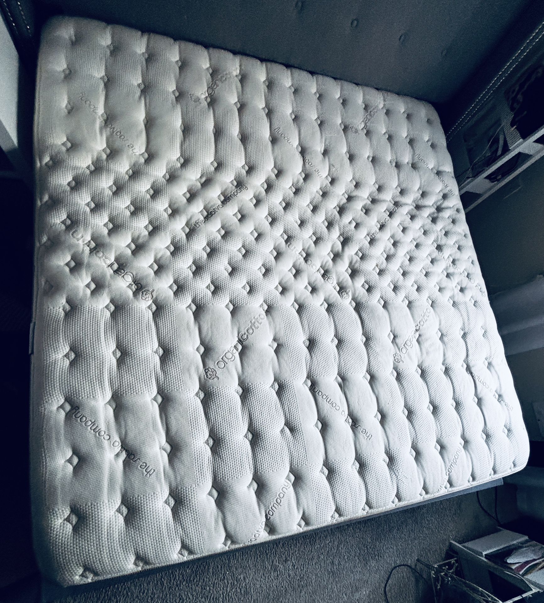 King Size Organic Cotton Mattress With Box Spring