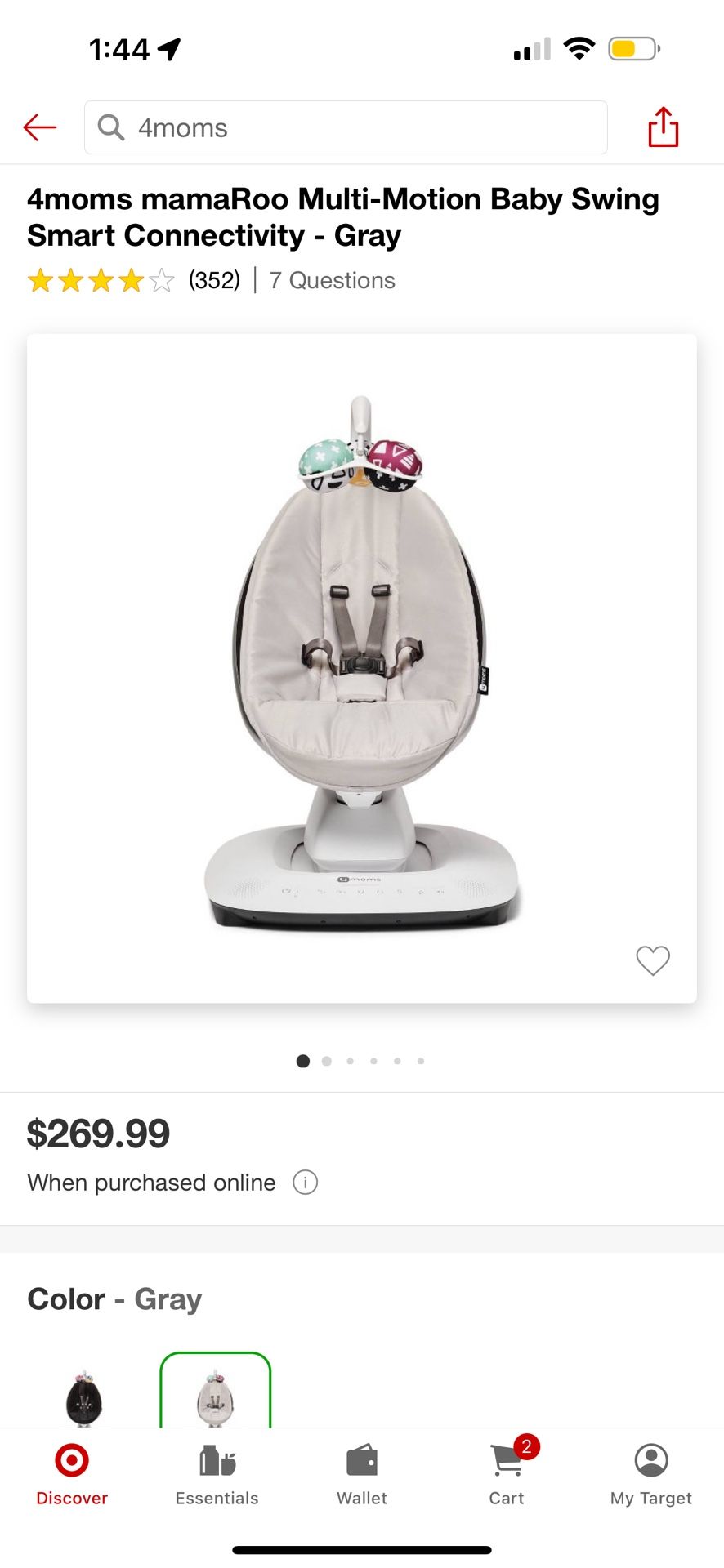 4moms mamaRoo swing