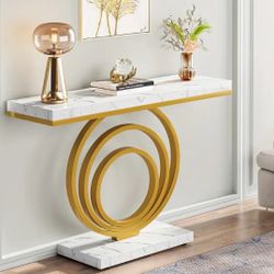 White Modern Console Table