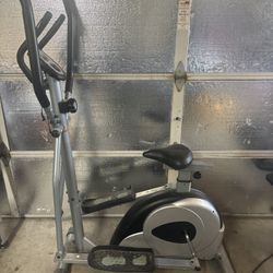elliptical exercise machine with seat