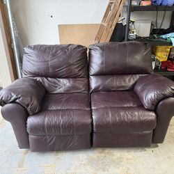 Free Leather Love Seat