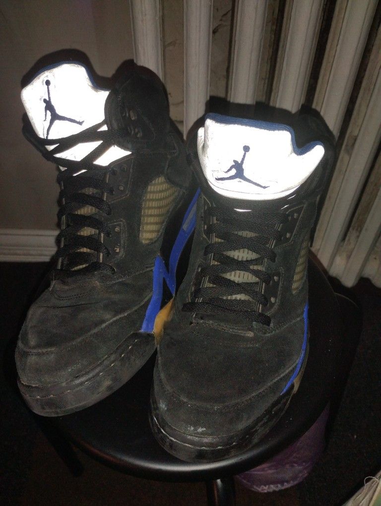 Nike Air Jordan 5 Retro 'Racer Blue' Edition Men's High Tops Size 10.5
