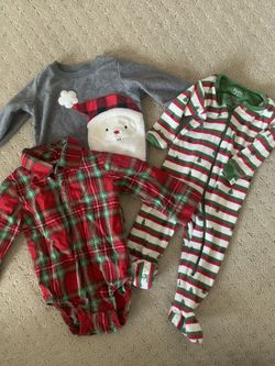 Carter’s Hatley 12 Month Infant Baby Christmas Lot