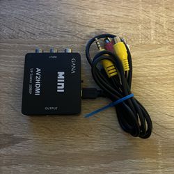 adaptor Av2 hdmi up scaler 1080p used to plug in my nintendo 64 to the TV