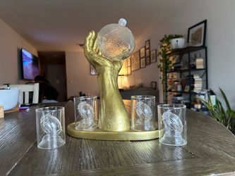 Touchdown Decanter Set with Football Glasses