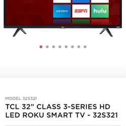 TCL 32" Roku Smart TV.