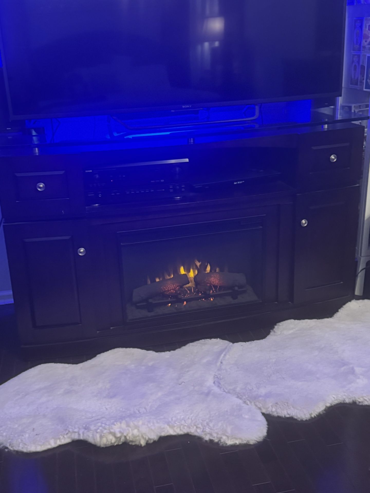 Fireplace Electric W/ tv Stand & Storage 