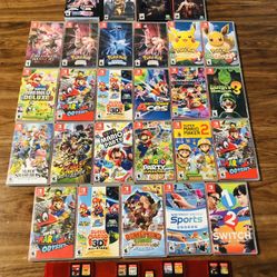 Nintendo Switch Games Mario Kart, Odyssey, Super Mario 3D All Stars, Pokémon, Zelda, etch…