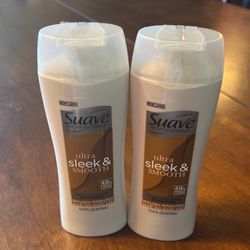 SUAVE PROFESSIONALS Ultra Sleek & Smooth Shampoo x 2 *NEW*