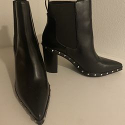 Brand New Studded black booties Size 7