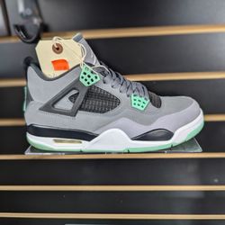 Jordans 4s Green Glow