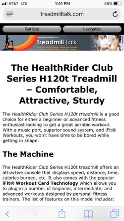 Healthrider H120T Treadmill for Sale in Phoenix AZ OfferUp