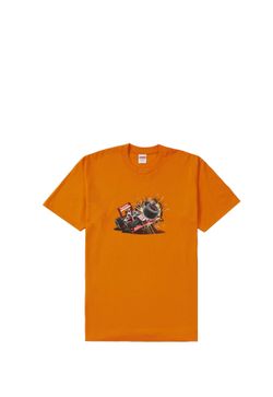 Supreme Crash Tee (FW21) Orange Size Large  New w Tags 