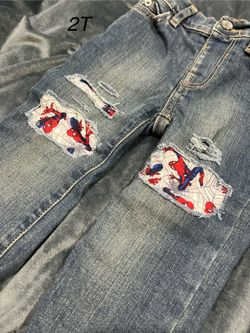Custom Toddler Boys Spiderman Jeans