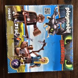 Playmobil How to Train Your Dragon III Hiccup & Astrid with Baby Dragon Multicolor