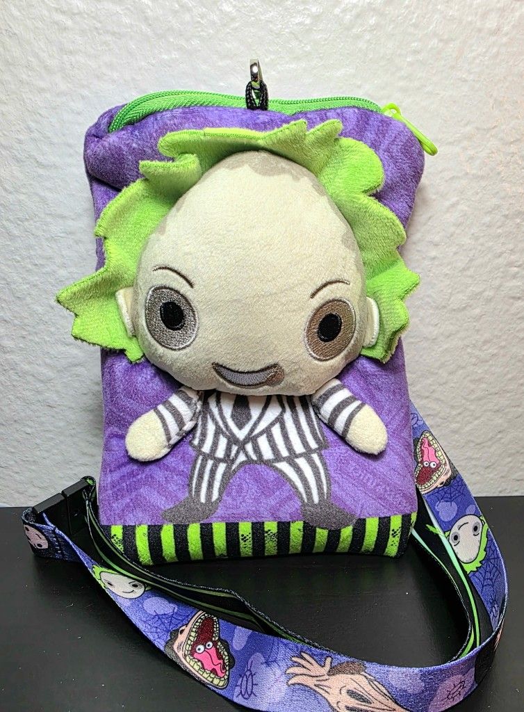 Beetlejuice Plush Lanyards With Cardholder