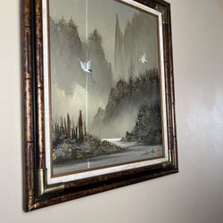 Chen Mao Oil Paintings With Horsehair Embedded. Bought In 1983