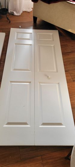 White bifold doors