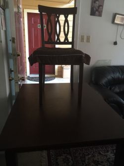 Dining table with 4 chairs solid wood good condition