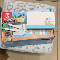 Animal Crossing Dock Controller Straps And Box For Nintendo Switch